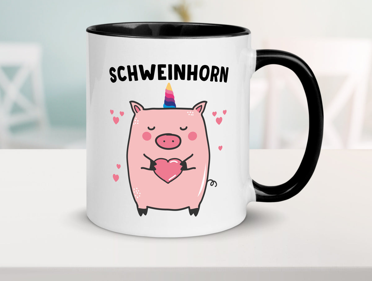 Schweinhorn lustig Humor Geschenkidee Geschenk Tasse