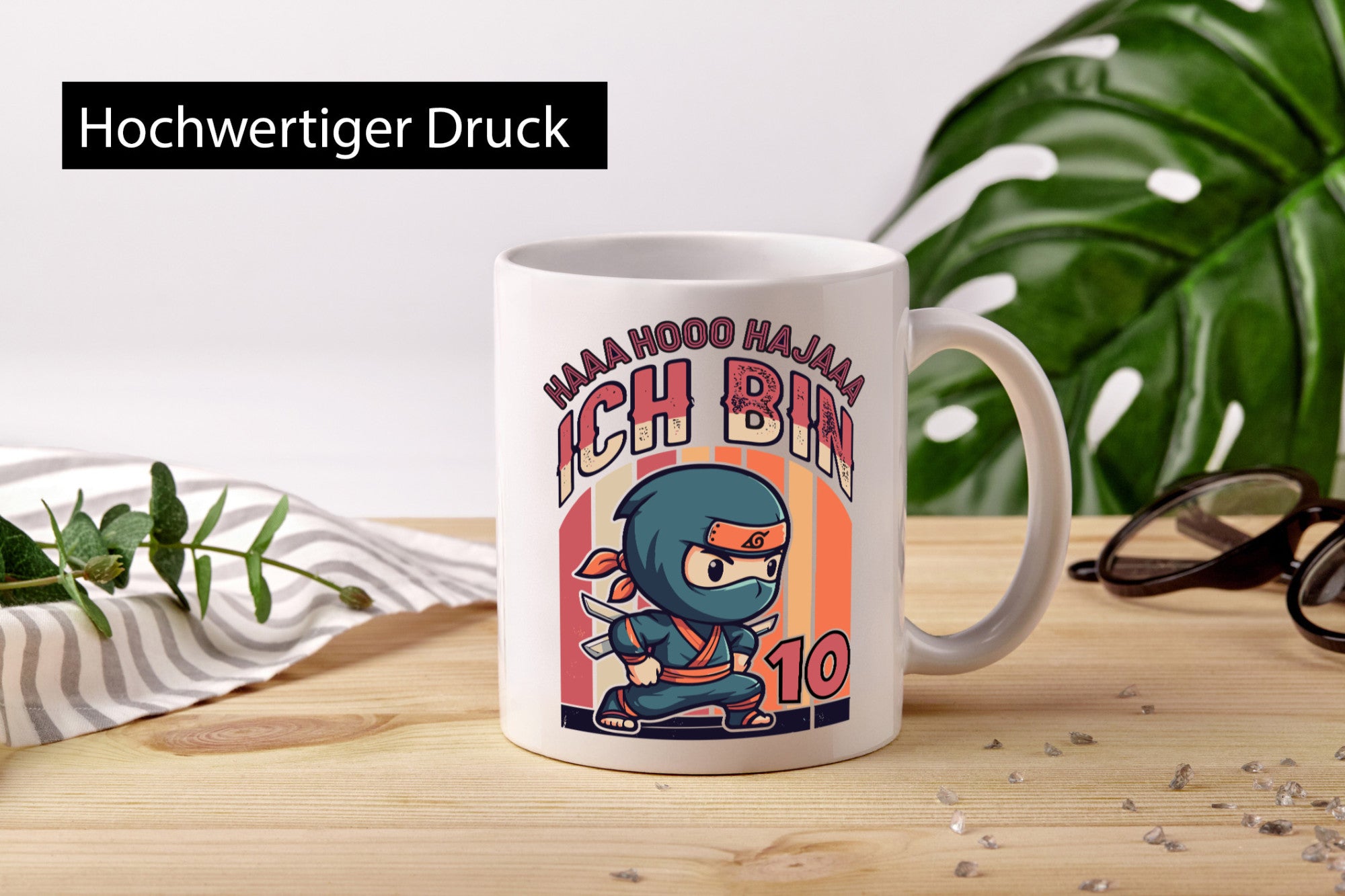 10. Geburtstag | Ninja Junge 10 Jahre lustiger Spruch Geschenk Geschenkidee