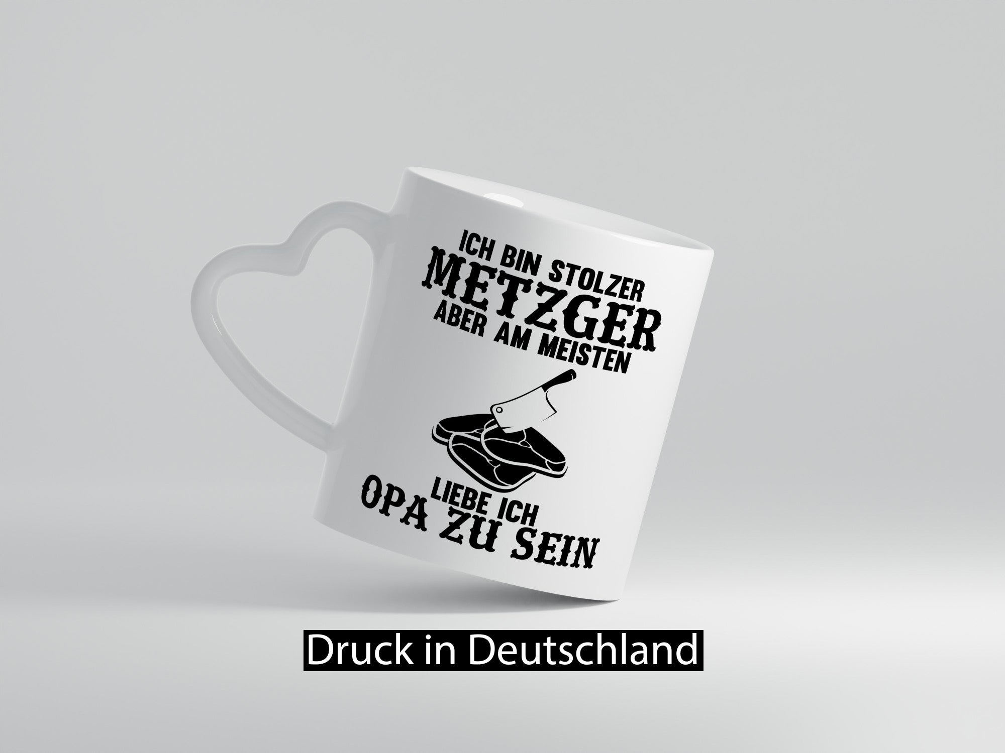 Stolzer Metzger, liebe es Opa zu sein | Fleisch-Hackebeil lustiger Spruch