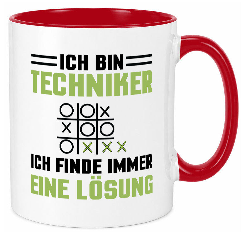 Ich bin Techniker finde immer eine Lösung | lustiger Spruch Geschenk Humor