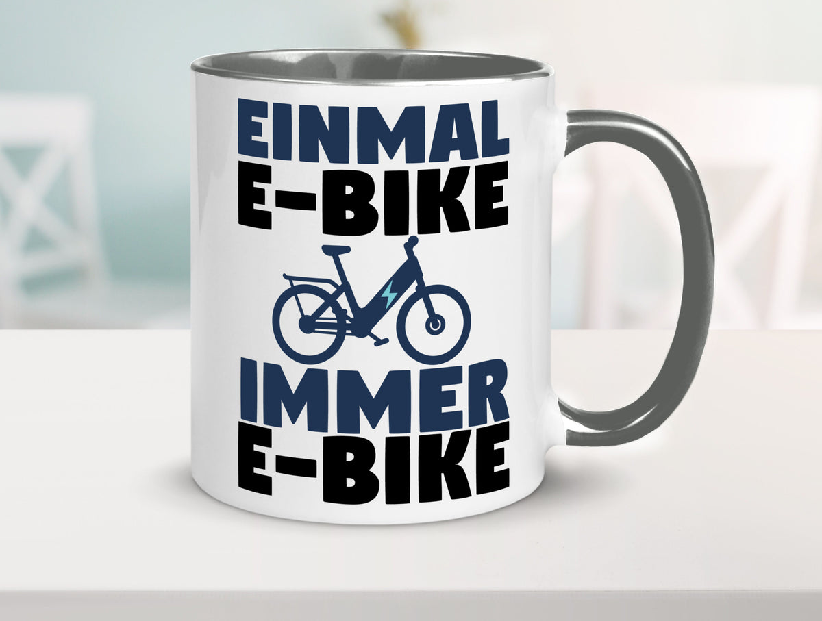 E-Bike Fahrer | Radfahrer Tasse Fahrrad Elektrorad lustiger Spruch Geschenk