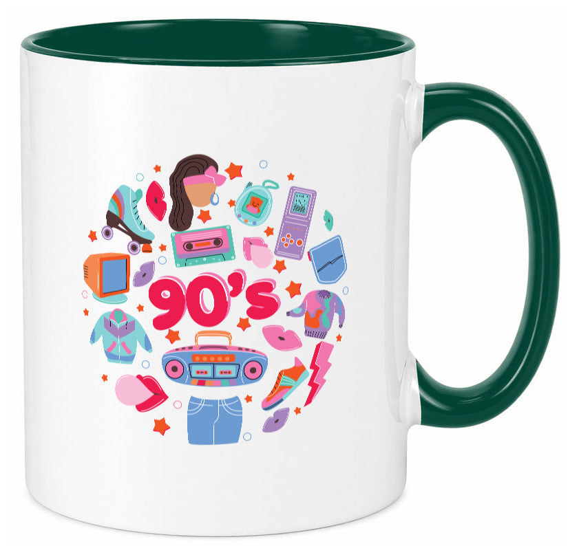 90er Jahre | Alte Zeit Nostalgie Humor Geschenkidee Tasse