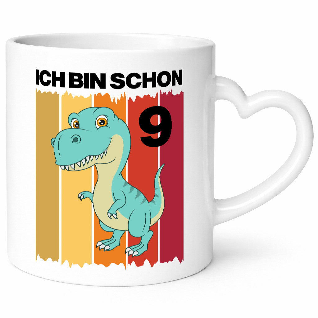 9. Geburtstag | 9 Jahre Dinosaurier lustiger Spruch Geschenk Geschenkidee Tasse