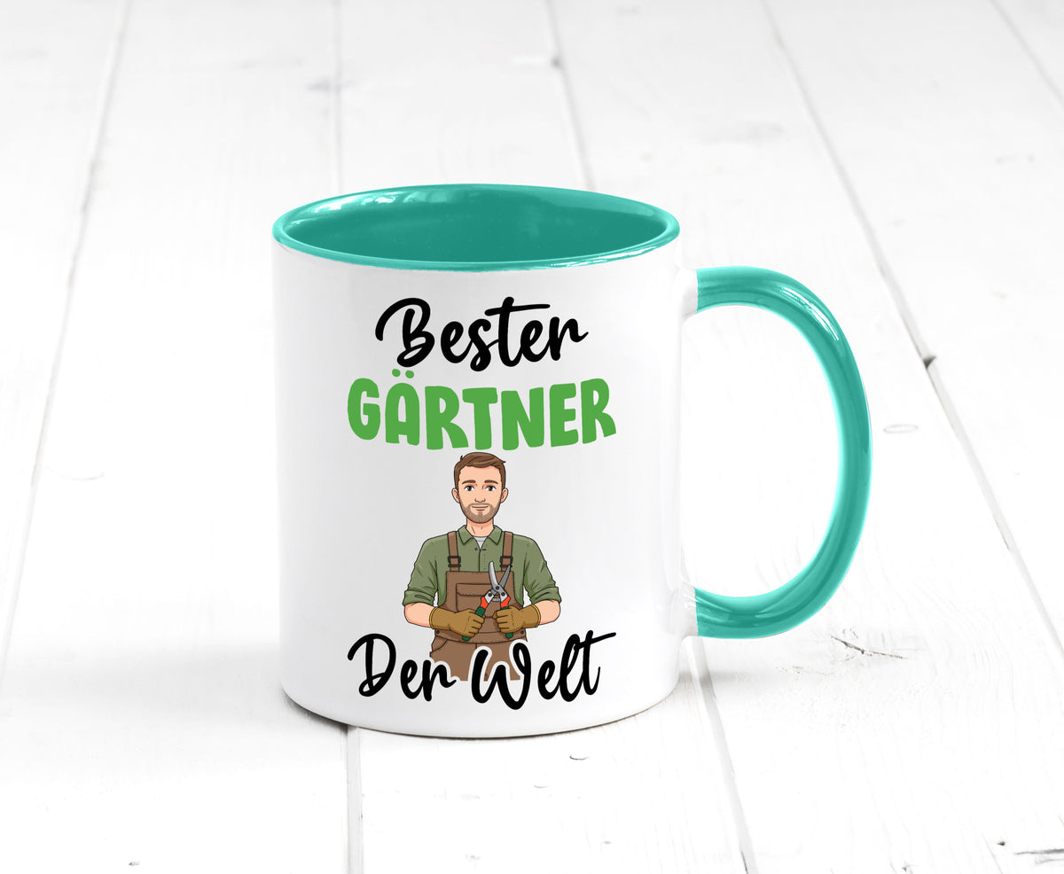 Bester Gärtner | Gartenbau v2 Geschenk Humor Geschenkidee lustiger Spruch Tasse