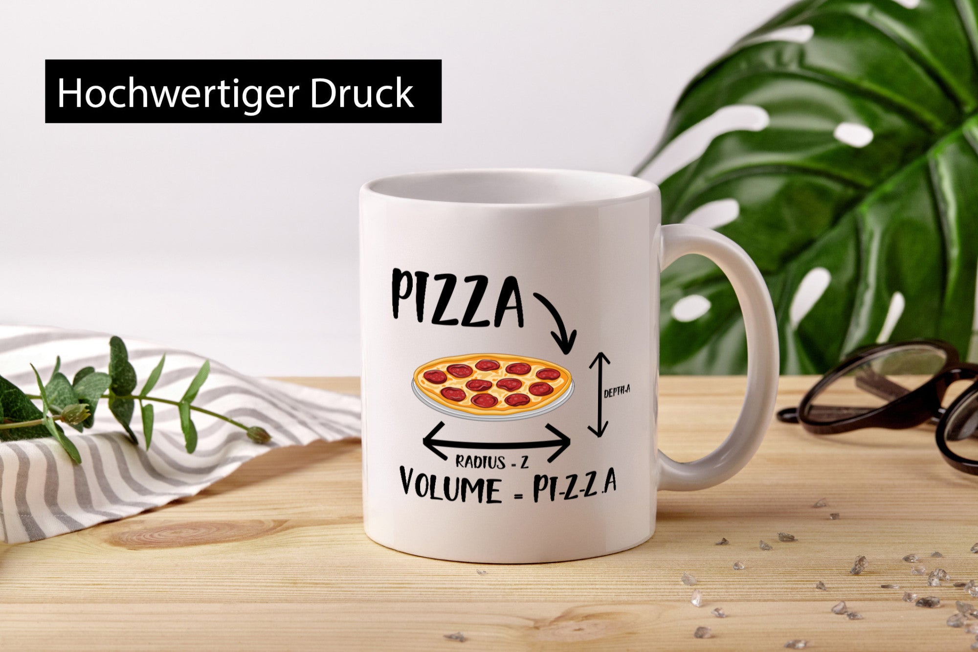 Mathe | Pizza Mathelehrerin Lehrer Kollege lustiger Spruch Geschenk Arbeit