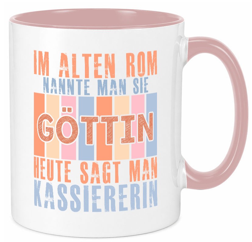 Heute sagt man: Kassiererin Humor Geschenkidee Tasse