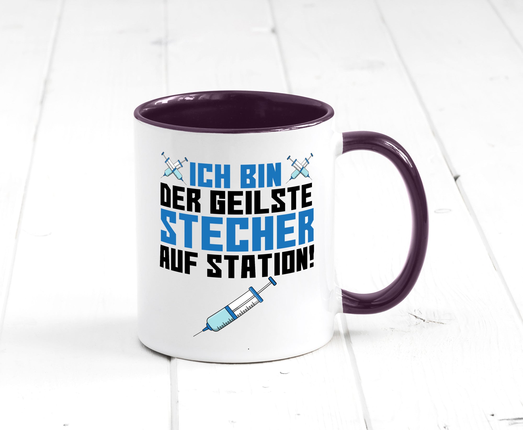 Ich bin der geilste Stecher | Pfleger Arzt Spritze lustig Humor Geschenkidee
