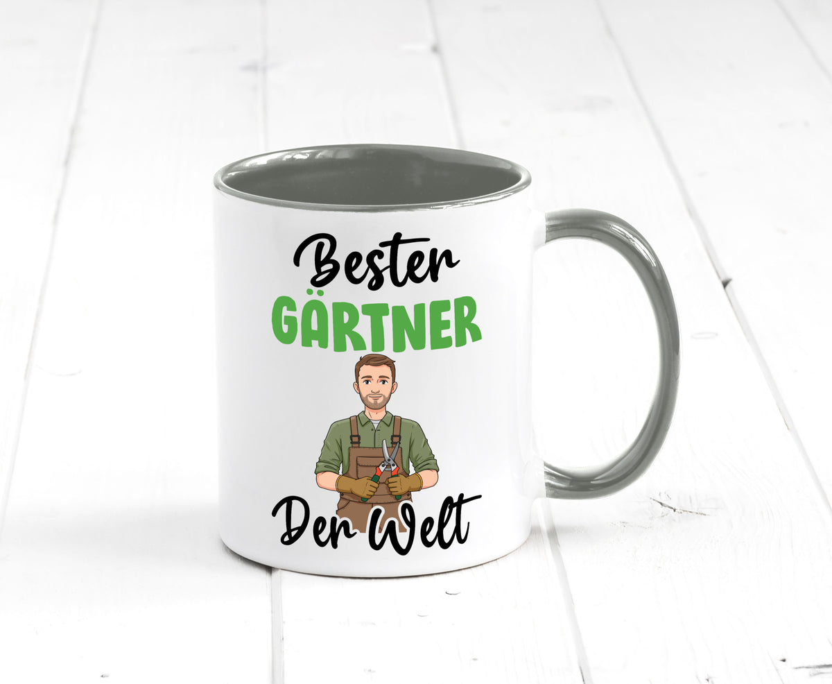Bester Gärtner | Gartenbau v2 Geschenk Humor Geschenkidee lustiger Spruch Tasse