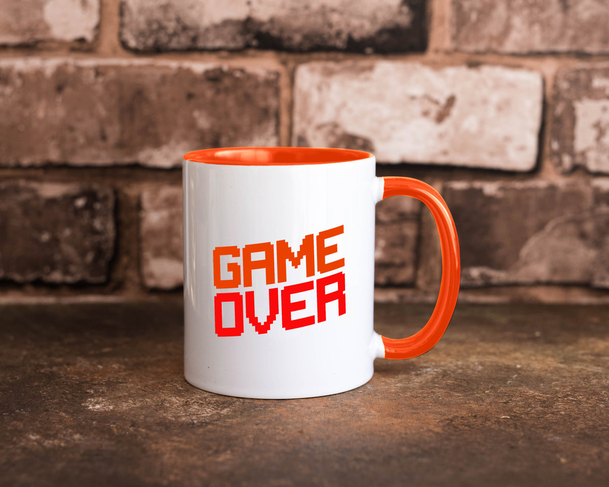 Game Over | Gamer Zocker Retro PC Nerd Pixel Geschenkidee Humor Tasse