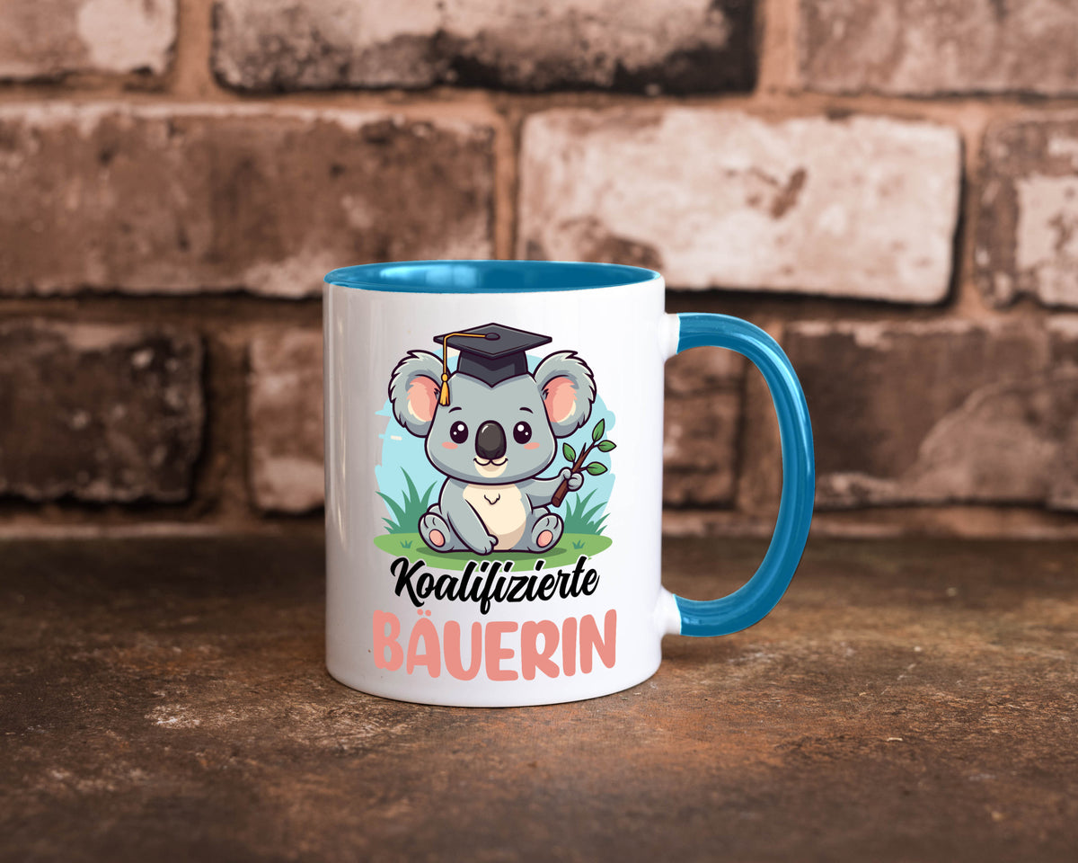 Koalifizierte Bäuerin | Bauernhof Landwirtschaft lustiger Spruch Geschenk Humor Tasse