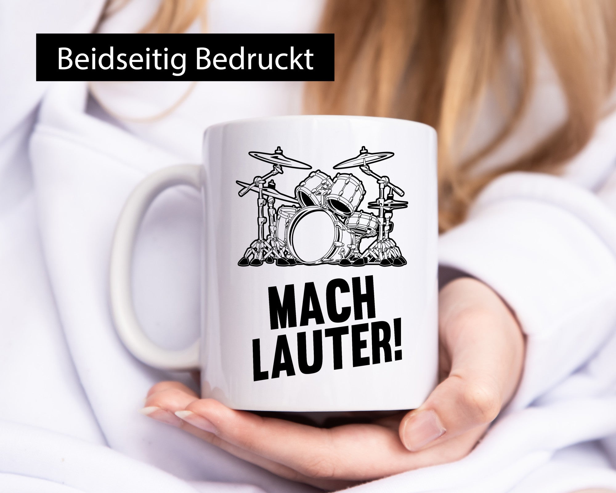Mach lauter | Schlagzeug Band Musiker Geschenkidee Humor Tasse