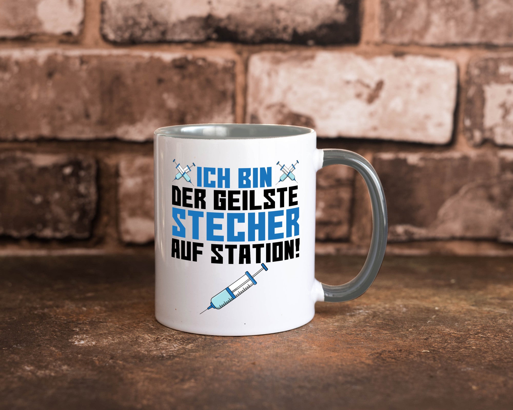 Ich bin der geilste Stecher | Pfleger Arzt Spritze lustig Humor Geschenkidee