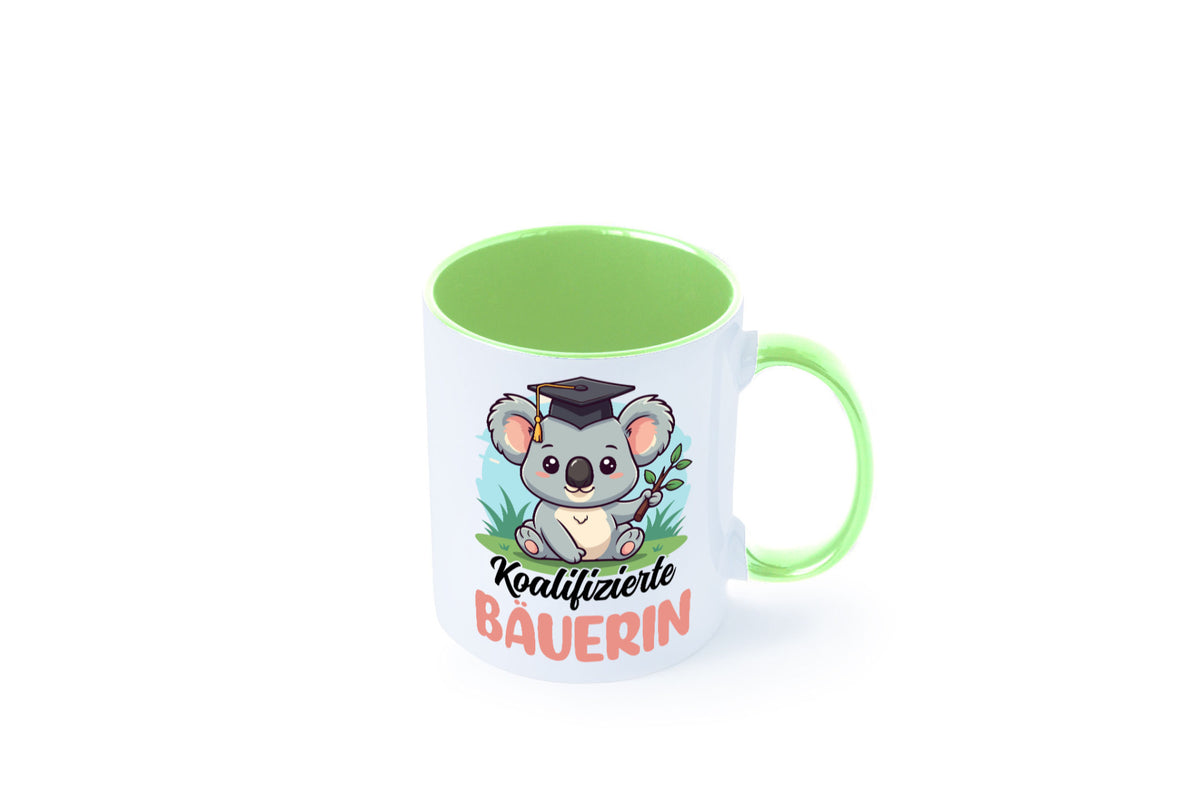 Koalifizierte Bäuerin | Bauernhof Landwirtschaft lustiger Spruch Geschenk Humor Tasse