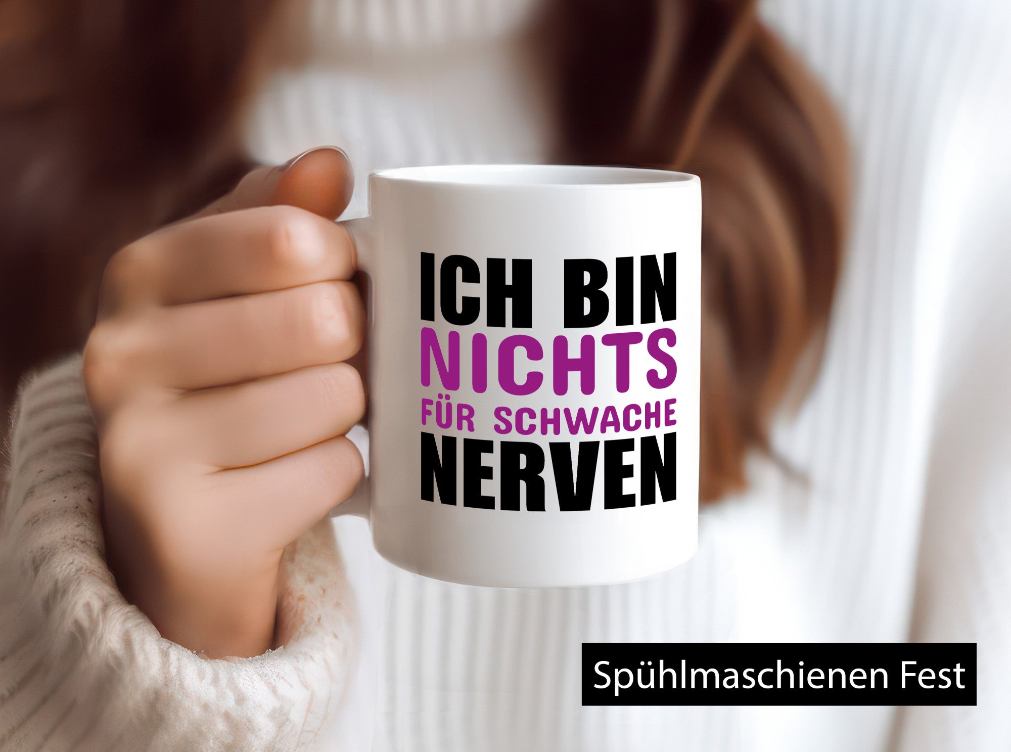 Schwache nerven lustiger Spruch Geschenk Humor Geschenkidee Tasse