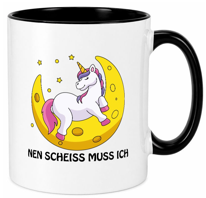 Nen Scheiss muss ich Geschenkidee Humor Tasse
