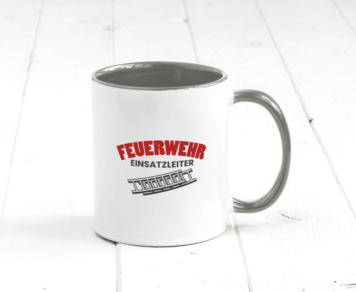 Feuerweher Einsatzleiter | Feuerwehrmann Feuerlöscher Geschenk Humor Tasse