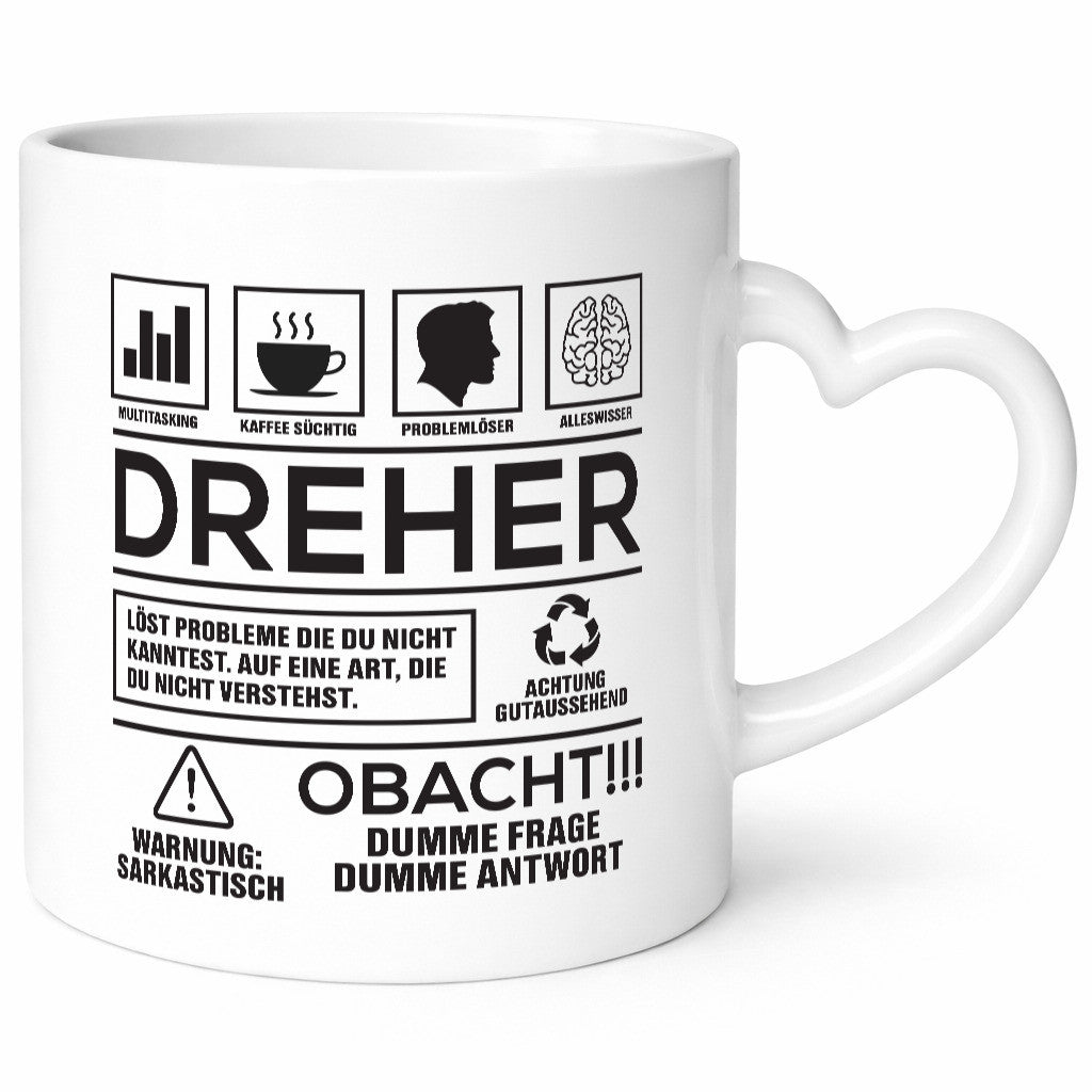Achtung Probleme Dreher | Fräser Geschenk Humor Geschenkidee lustiger Spruch