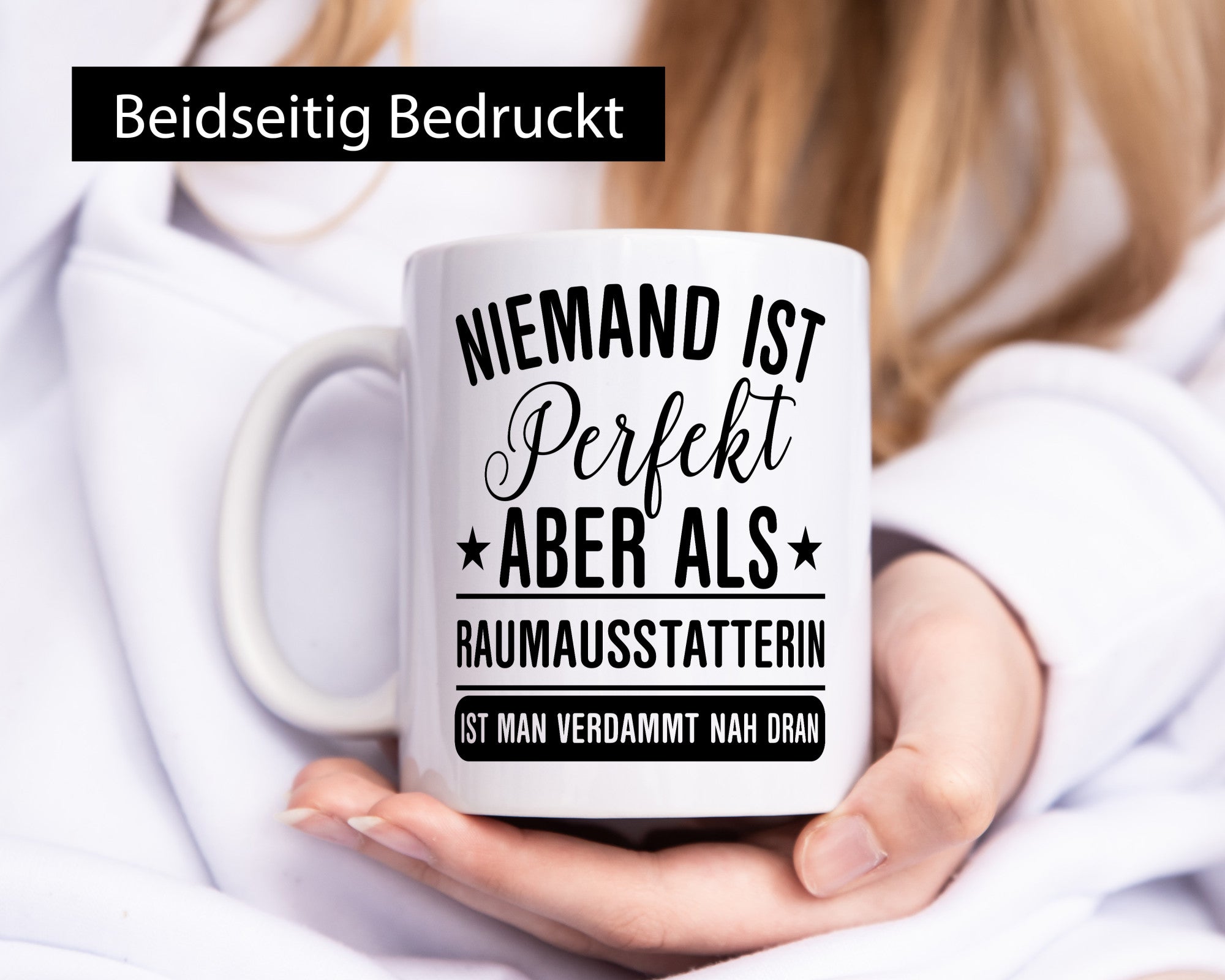Verdammt nah dran: Raumausstatterin | Wohn Ausstatterin lustig Humor