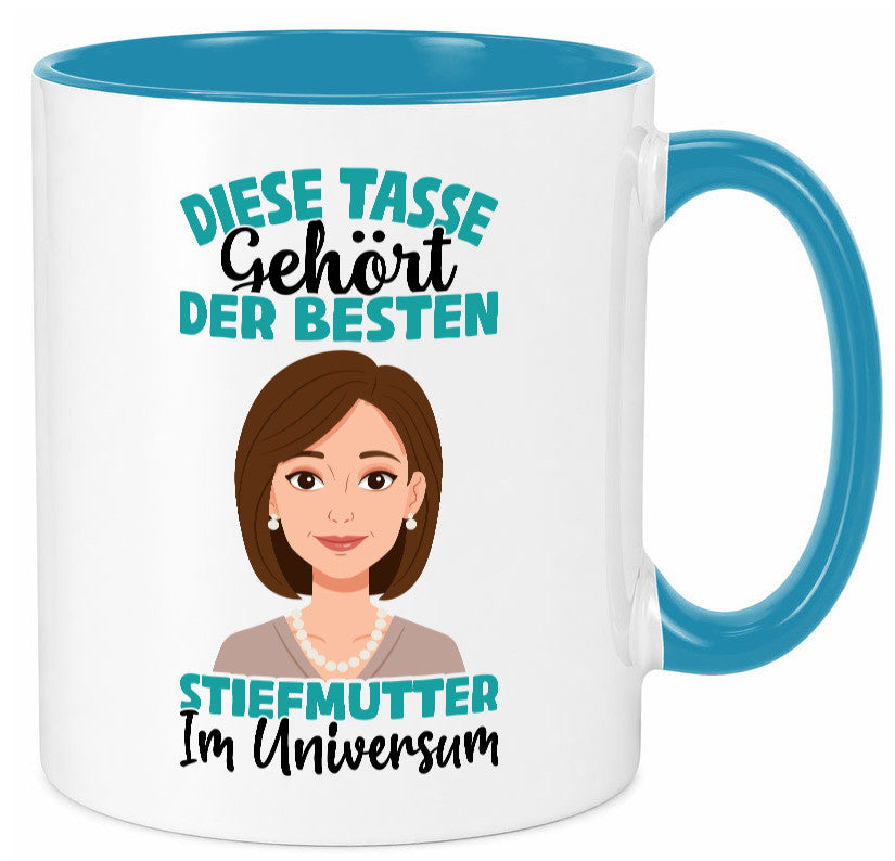 Im Universum: Stiefmutter | Stieftochter Beste Geschenk Familie Geschenkidee Tasse