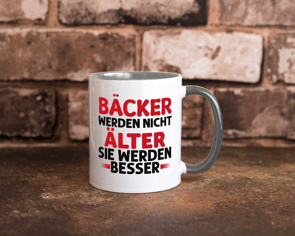 Bäcker werden nicht älter Sie besser lustig Humor Geschenkidee Geschenk Tasse