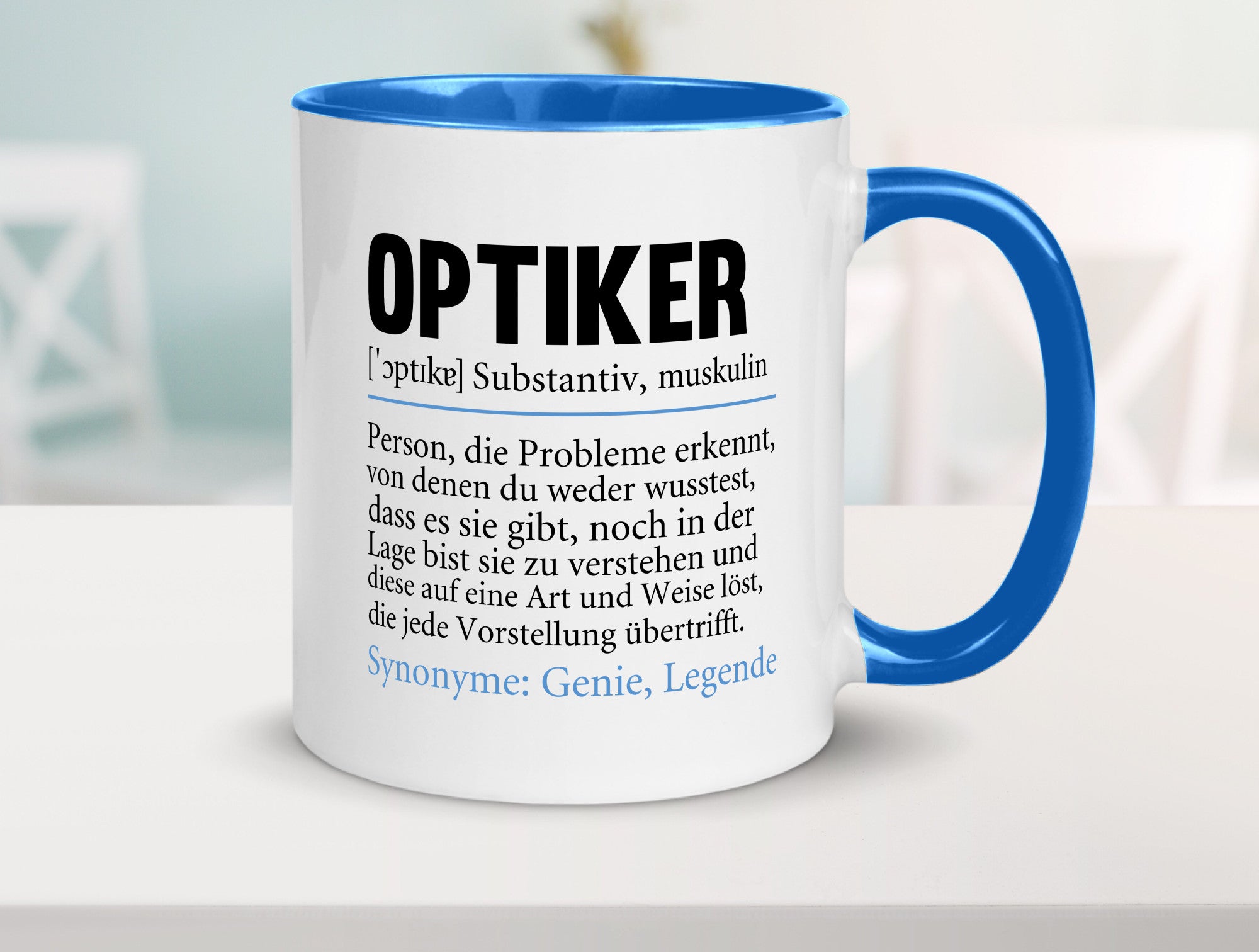 Optiker | Spruch Augenoptiker Beruf Humor v2 lustiger Geschenk Arbeit Kollegen