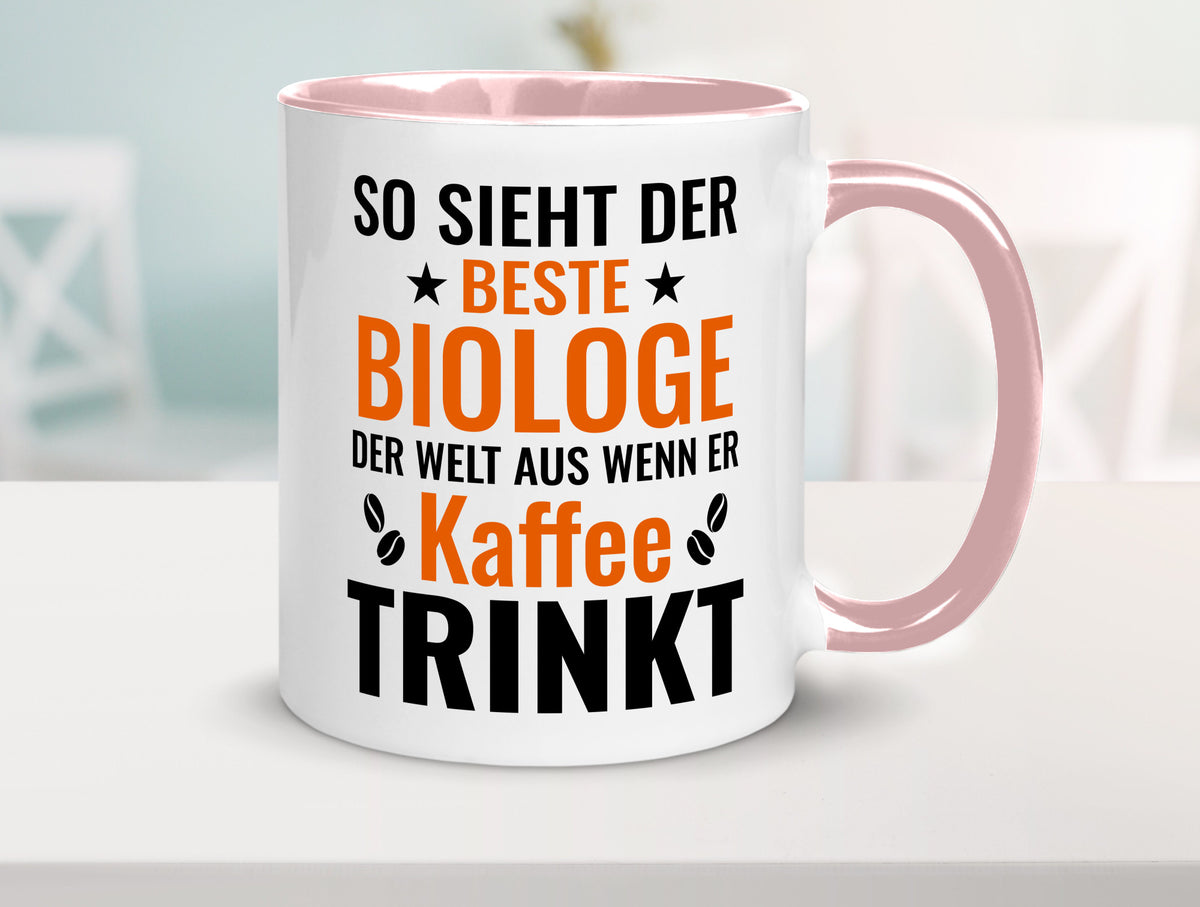 Kaffee trinkt: Biologe | Biologie Naturforscher Geschenk Humor Geschenkidee Tasse