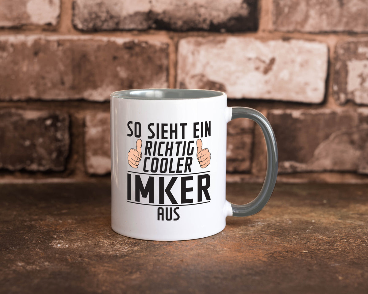 Richtig Cooler Imker | Imkerei Geschenkidee Humor Tasse
