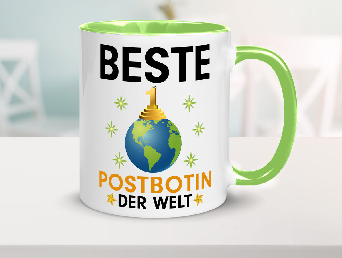 Welt Beste Postbotin | Beruf Post Briefträger Humor Arbeit Kollegen Büro Tasse