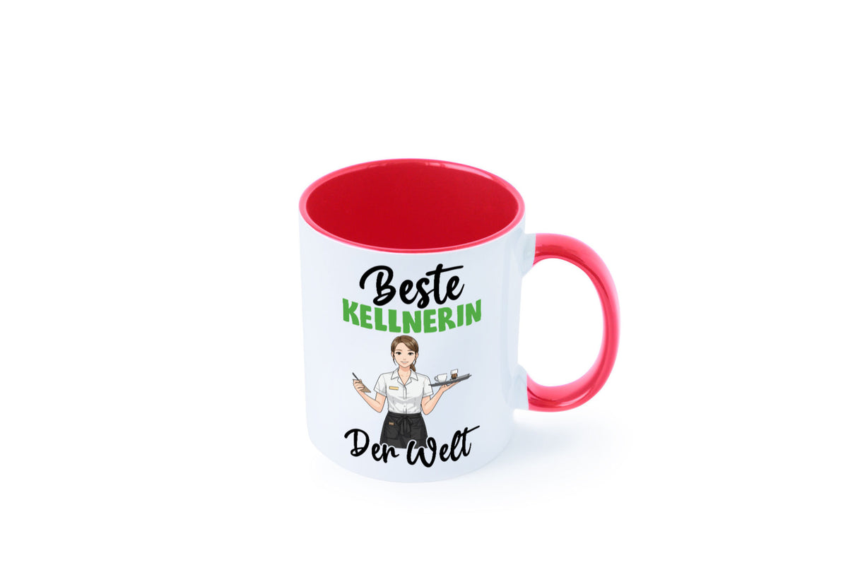 Beste Kellnerin | Beruf kellnern Bedienung v2 Humor Arbeit Kollegen Büro Tasse