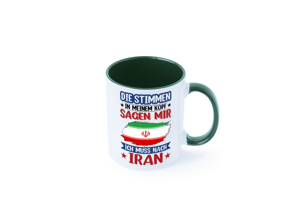 Iran | Urlaub Stimmen in meinem Kopf Traumland Humor Geschenkidee Tasse