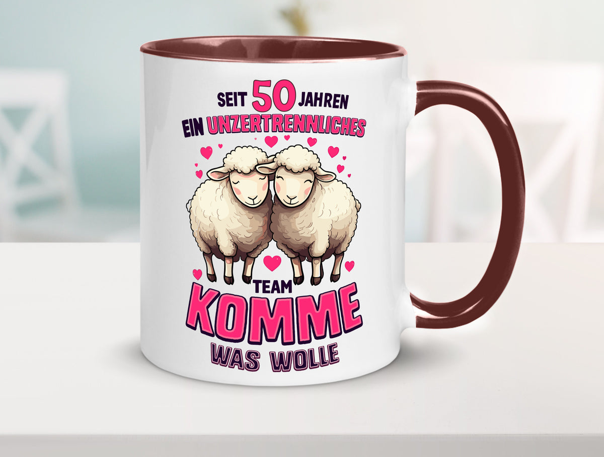 50 Jahre Verheiratet | ein Team Ehepaar Geschenk Humor Geschenkidee lustiger Tasse