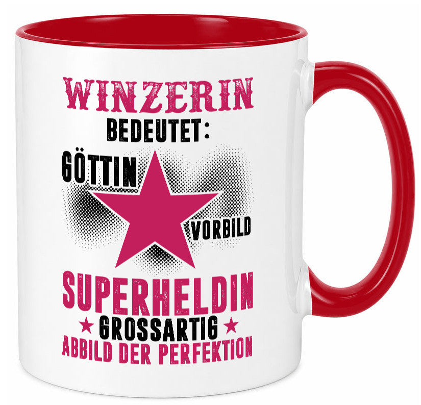 Bedeutung von Winzerin | Weinbauer Wein lustiger Spruch Geschenk Humor