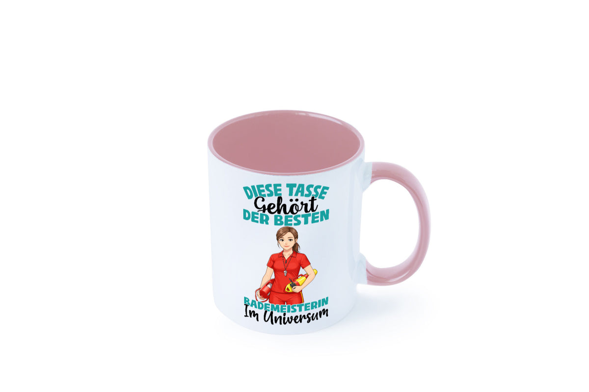 Im Universum: Bademeisterin | Schwimmmeisterin Geschenk Humor Geschenkidee Tasse