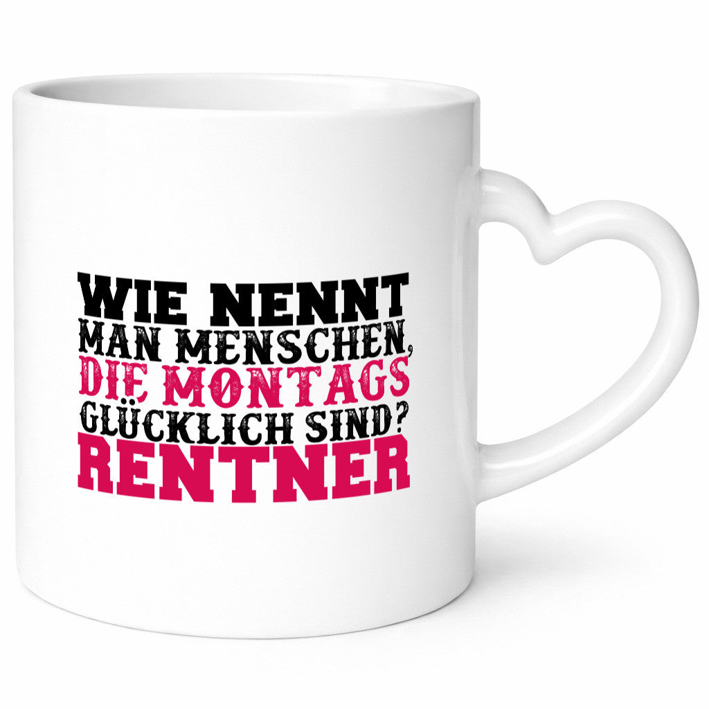 Glücklicher Rentner lustig Ruhestand Jubiläum Geschenk Tasse