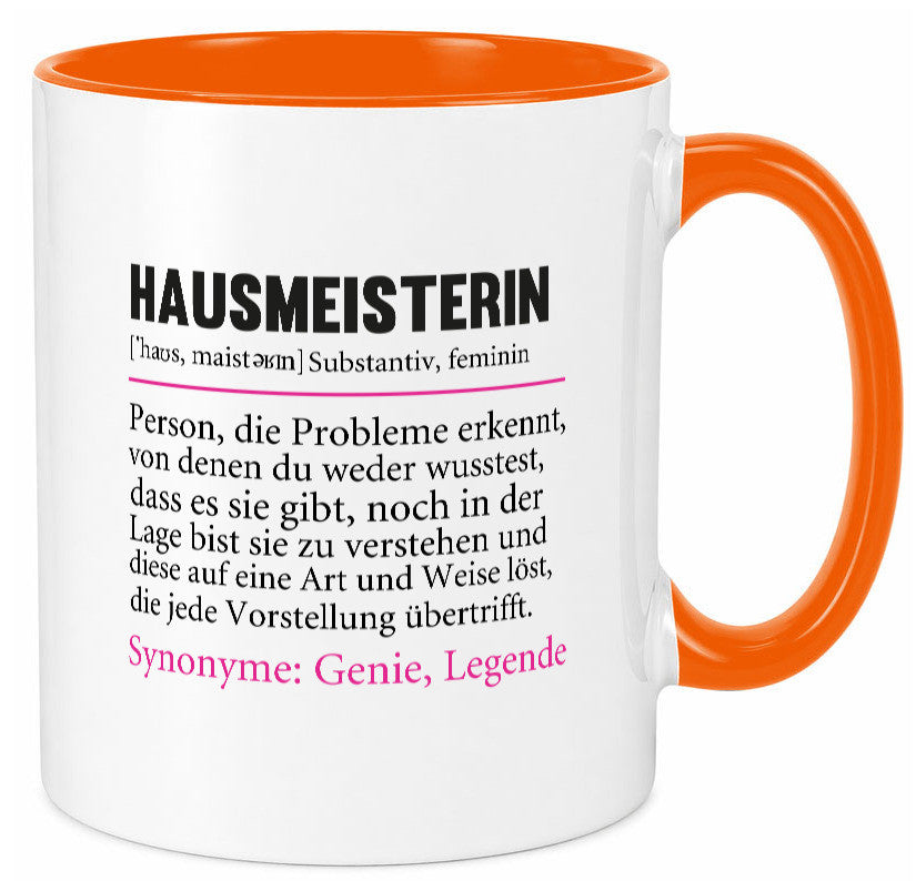 Hausmeisterin | Hauswart Beruf Spruch Humor Geschenkidee Arbeit Kollegen Büro Tasse