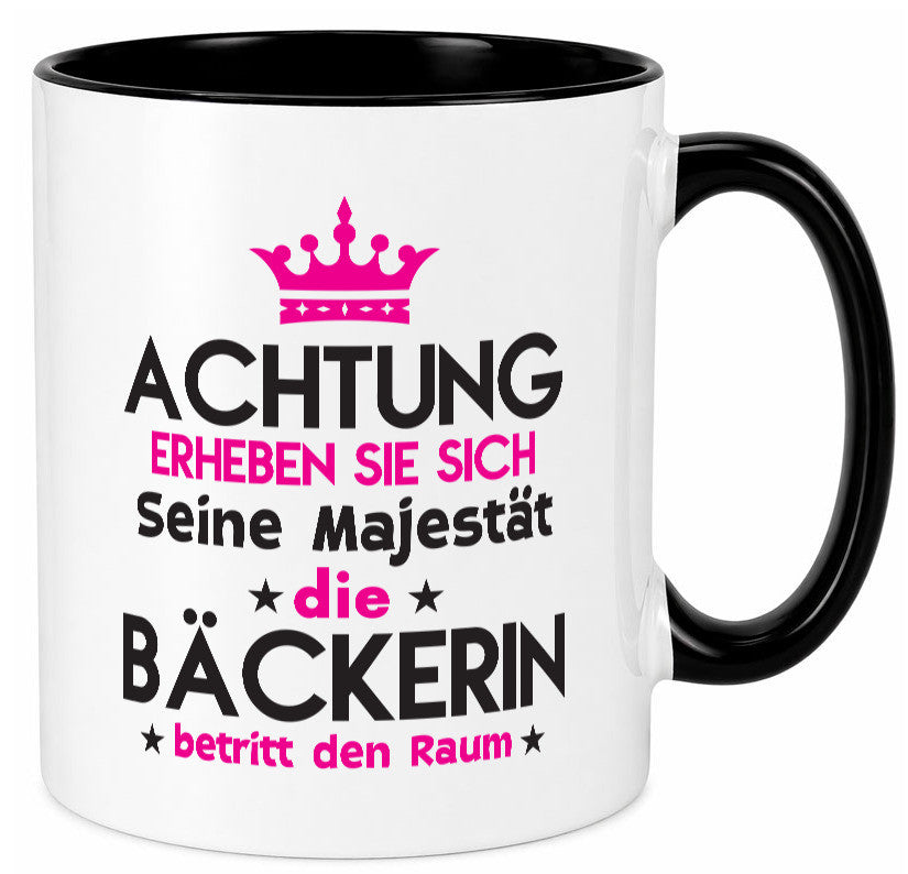 Seine Majestät Bäckerin | Bäckerei Frauen Backen Humor Geschenkidee Tasse
