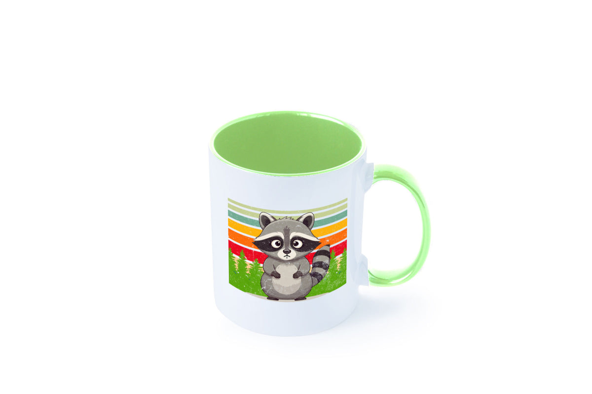 Waschbär | Vintage v2 lustiger Spruch Geschenk Humor Geschenkidee Tasse
