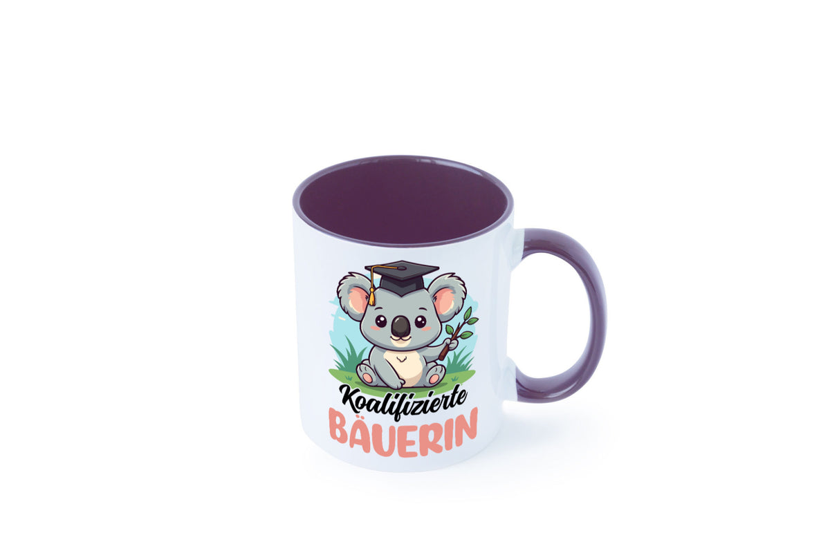 Koalifizierte Bäuerin | Bauernhof Landwirtschaft lustiger Spruch Geschenk Humor Tasse