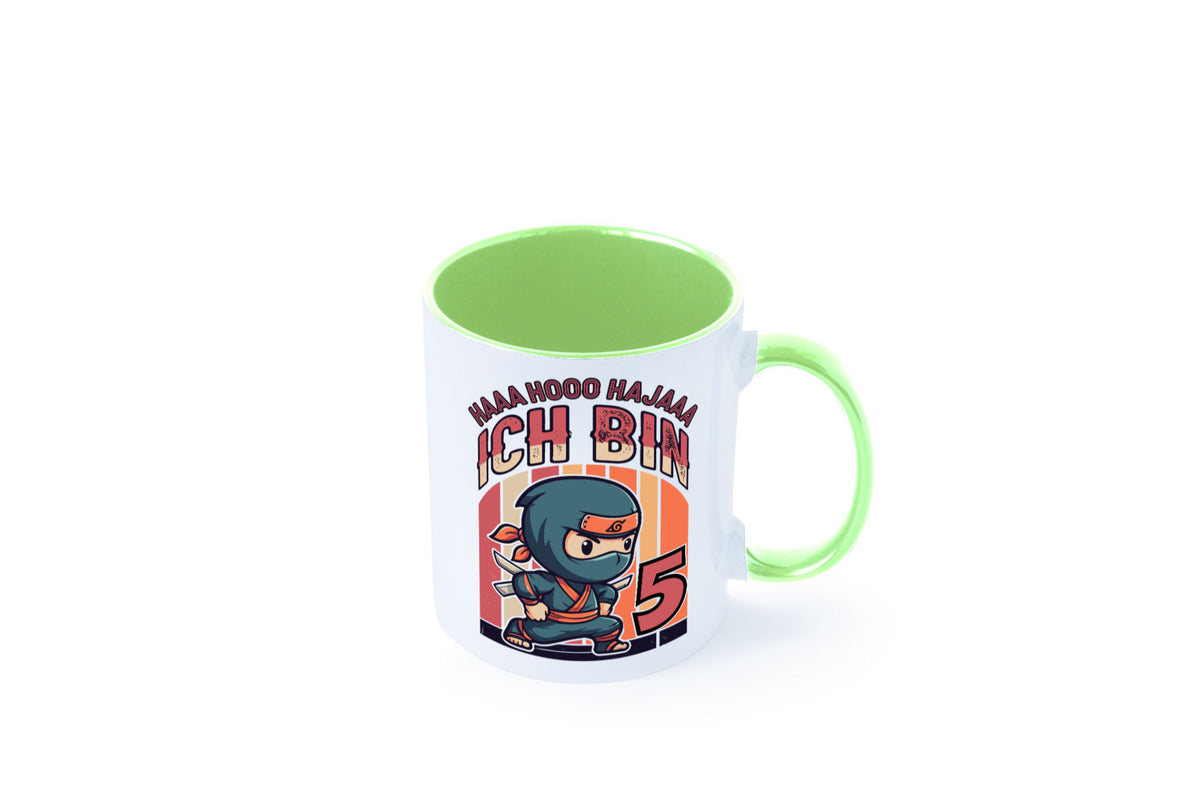 5. Geburtstag | Ninja Junge 5 Jahre Humor Geschenkidee Tasse