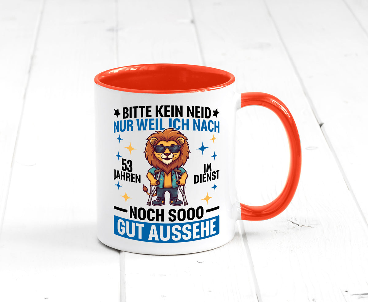 53 Jahre im Dienst | Arbeitsjubiläum Arbeit Geschenkidee Kollegen Büro Humor Tasse