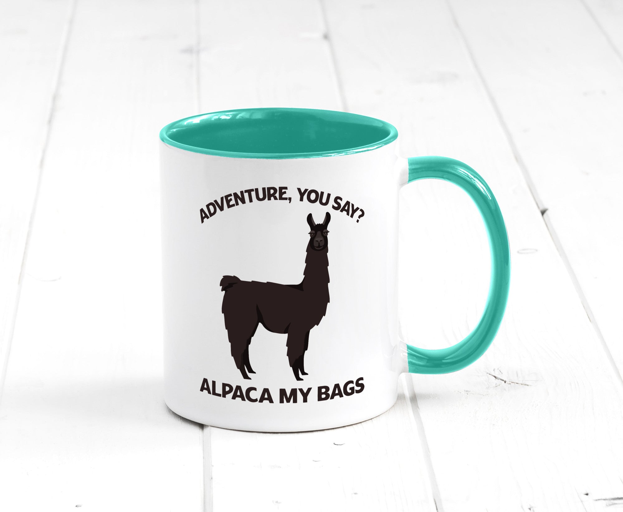 Adventure, Alpaca | Humor Geschenkidee Tasse