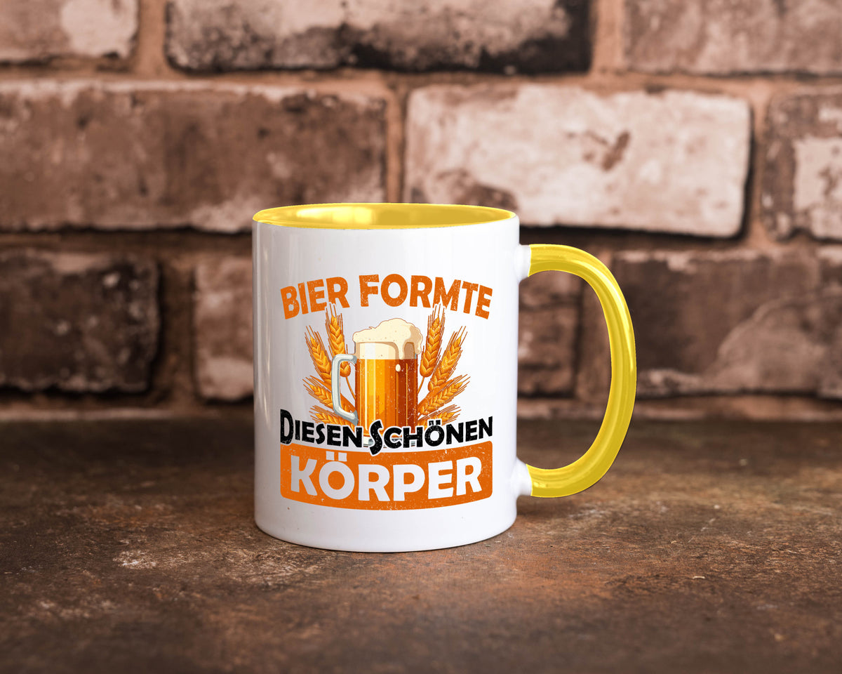 Bier förmte diesen Körper | bierliebhaber v2 Humor Geschenkidee Tasse