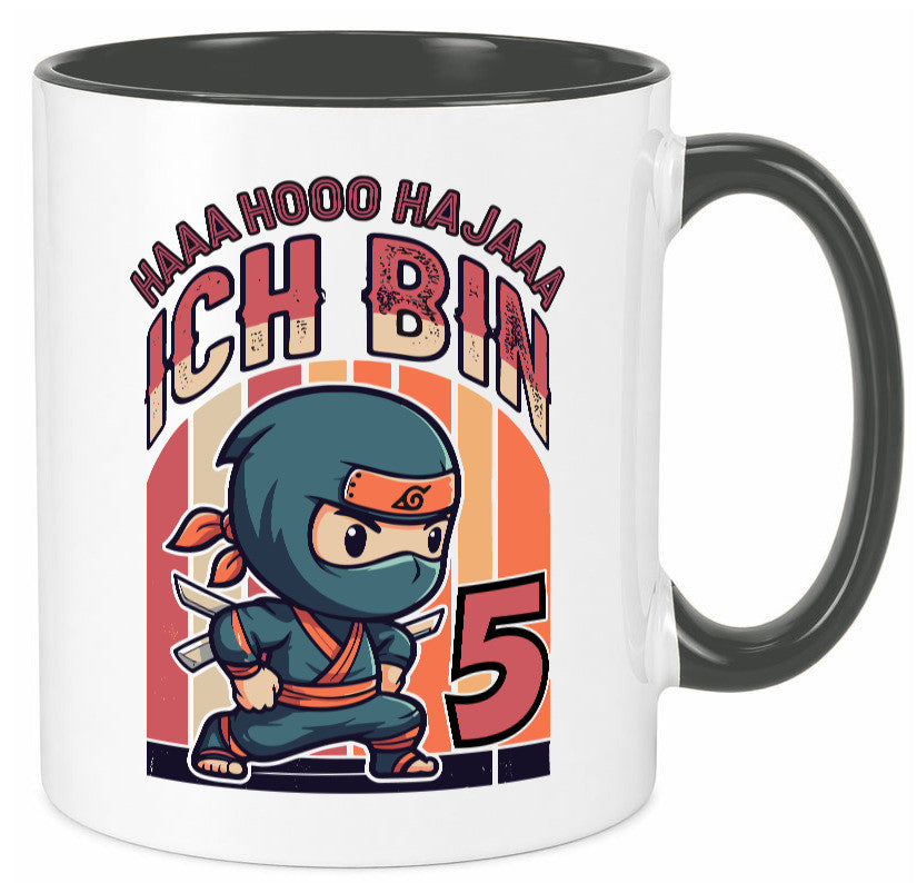 5. Geburtstag | Ninja Junge 5 Jahre Humor Geschenkidee Tasse