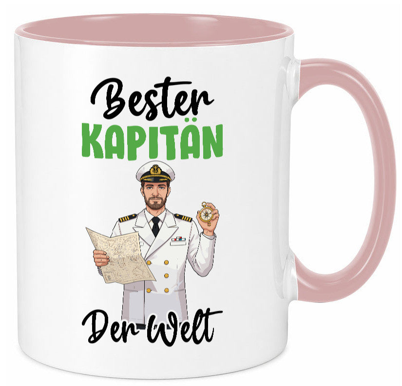 Bester Kapitän | Schiffskapitän Schiff v2 Geschenk Humor Geschenkidee lustiger Tasse