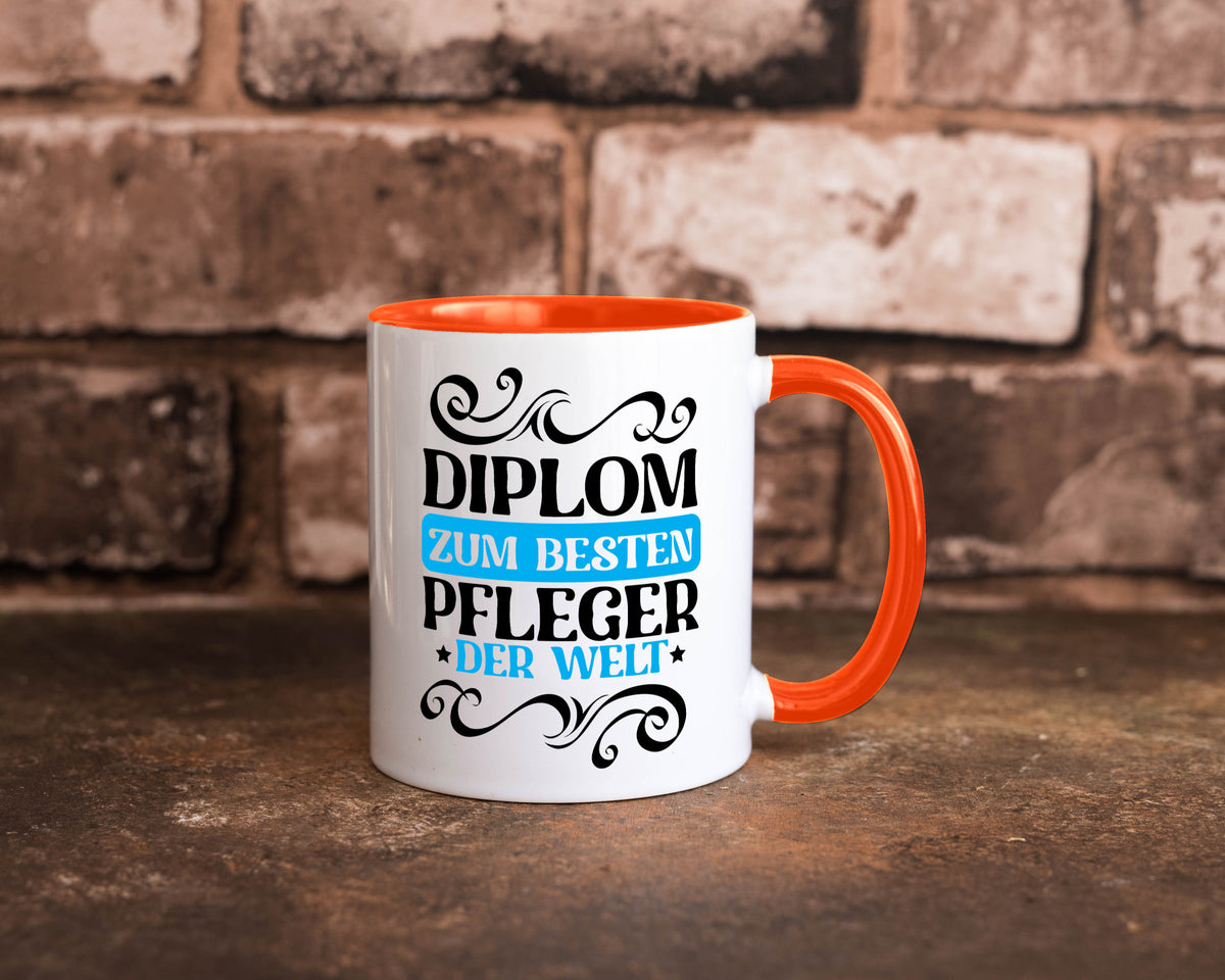 Bester Pfleger der Welt | Altenpfleger Pflegekraft lustig Humor Geschenkidee Tasse