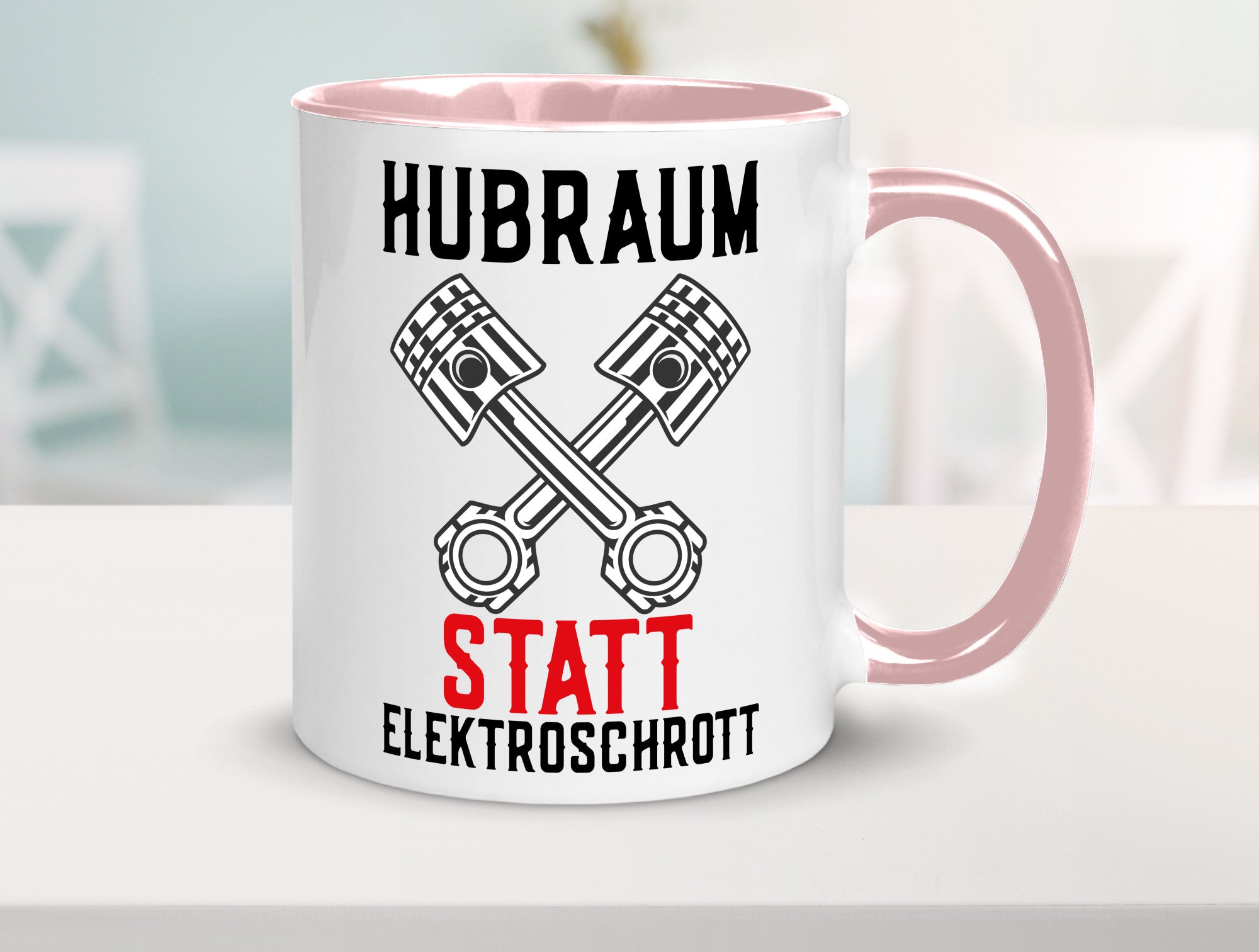 Hubraum statt Elektroschrott | Autofan Verbrennungsmotor Geschenk Humor