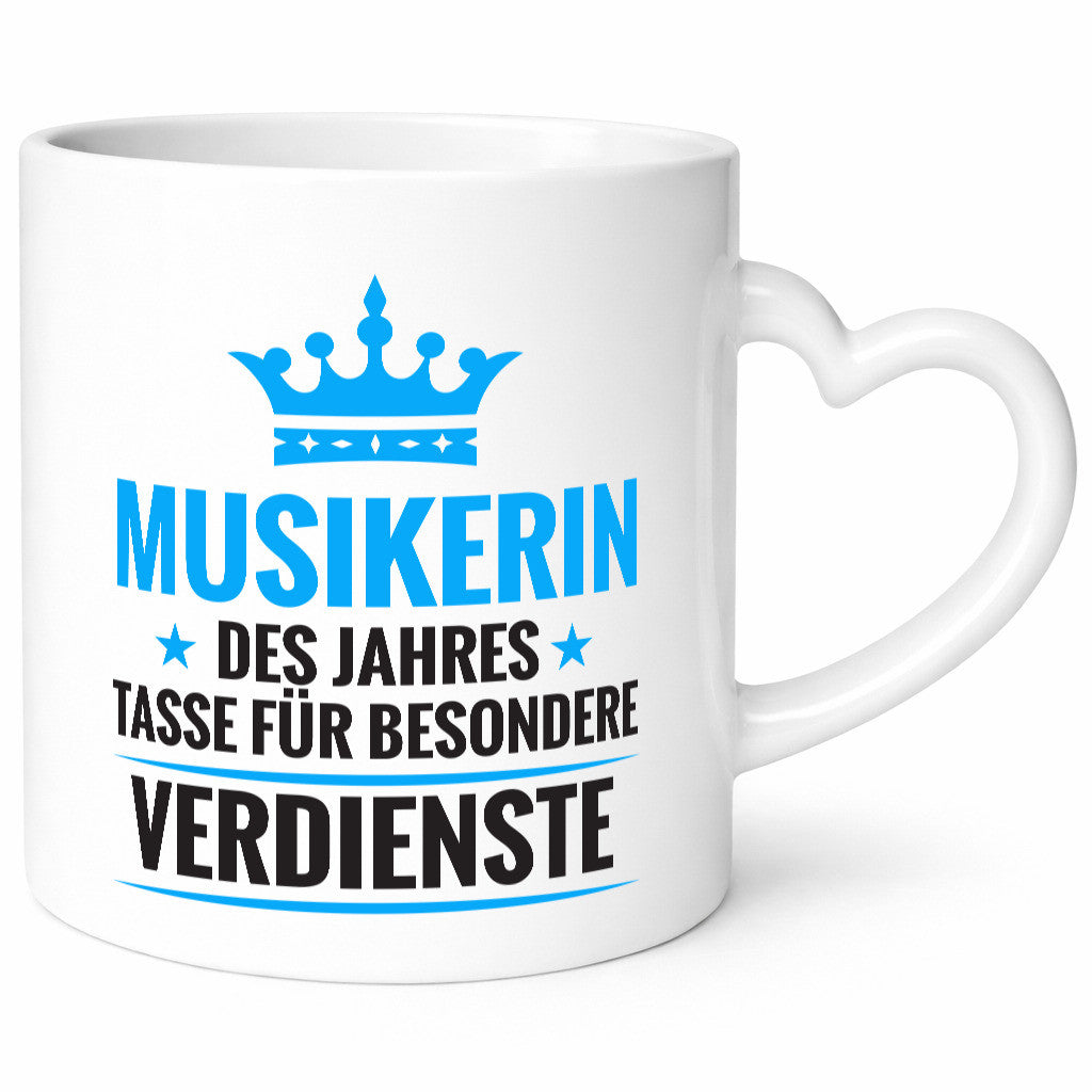 Besonderer Verdienst: Musikerin | Musik Musikantin Geschenkidee Humor Tasse