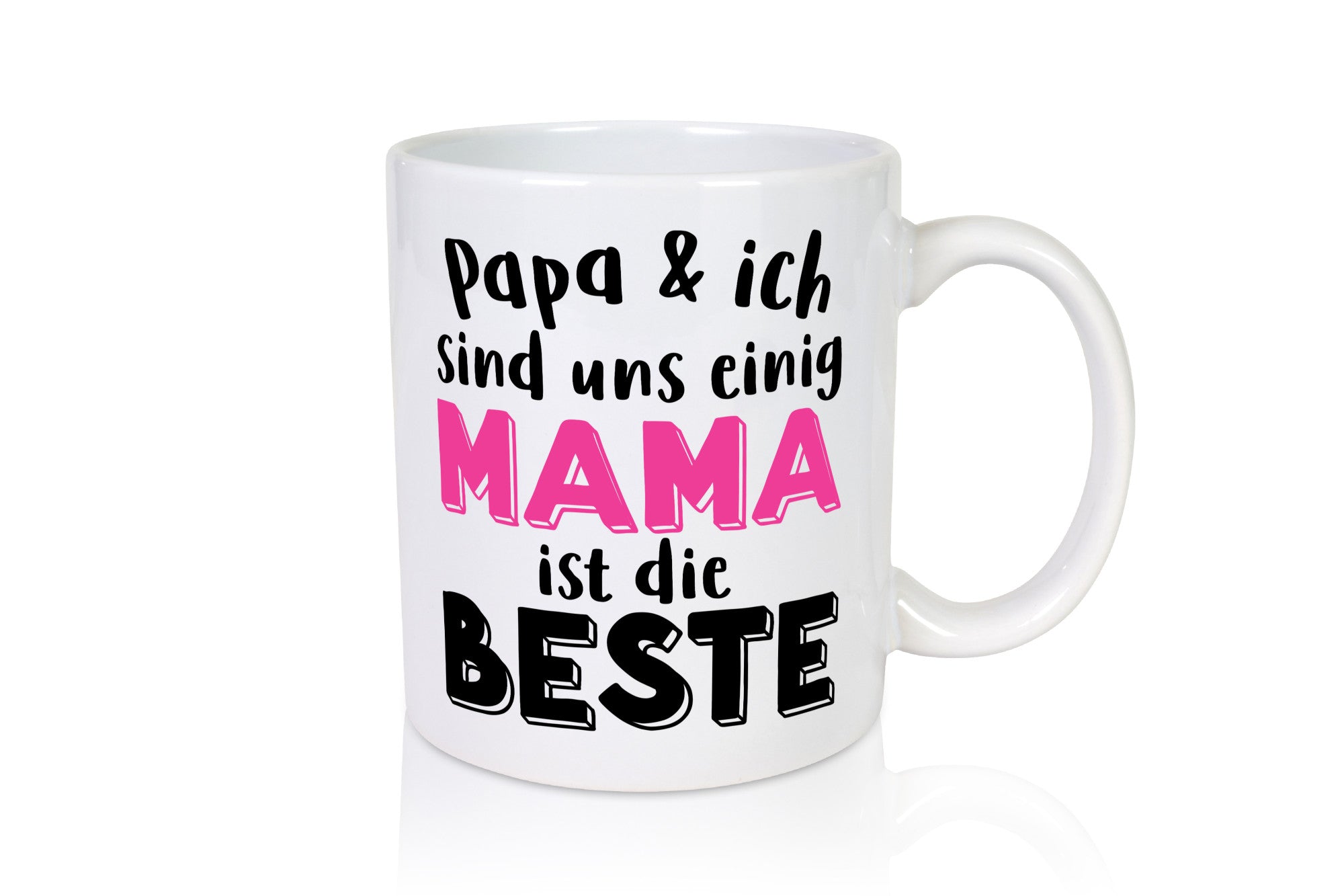 Wir sind uns einig | Mama ist die Beste lieben dich Geschenkidee Familie Humor