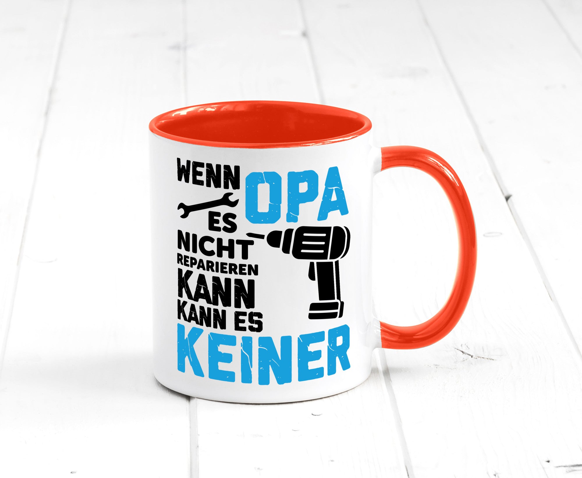 Wenn opa es nicht Reparieren kann | für alles Geschenkidee Familie Humor Tasse