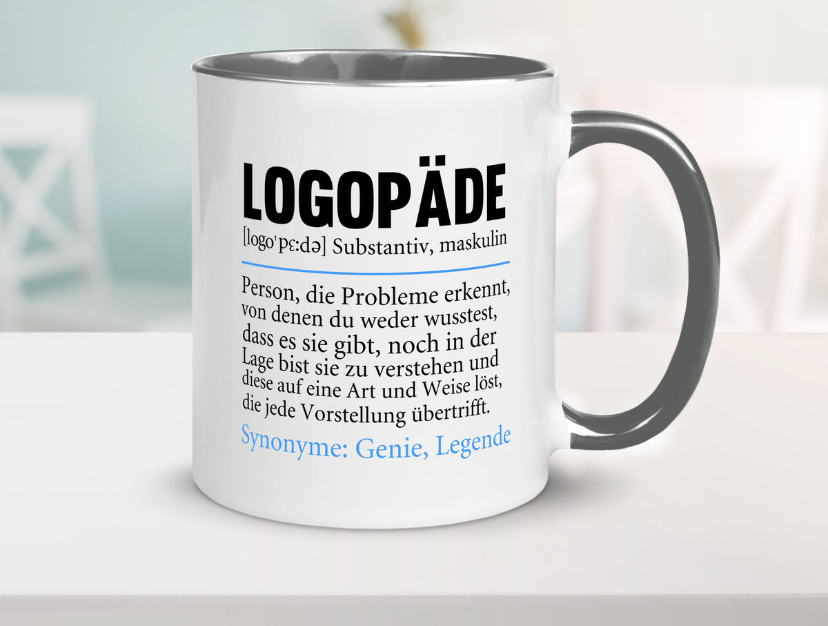 Logopäde | Spruch lustig Sprachtherapie Beruf lustiger Geschenk Arbeit Kollegen Tasse